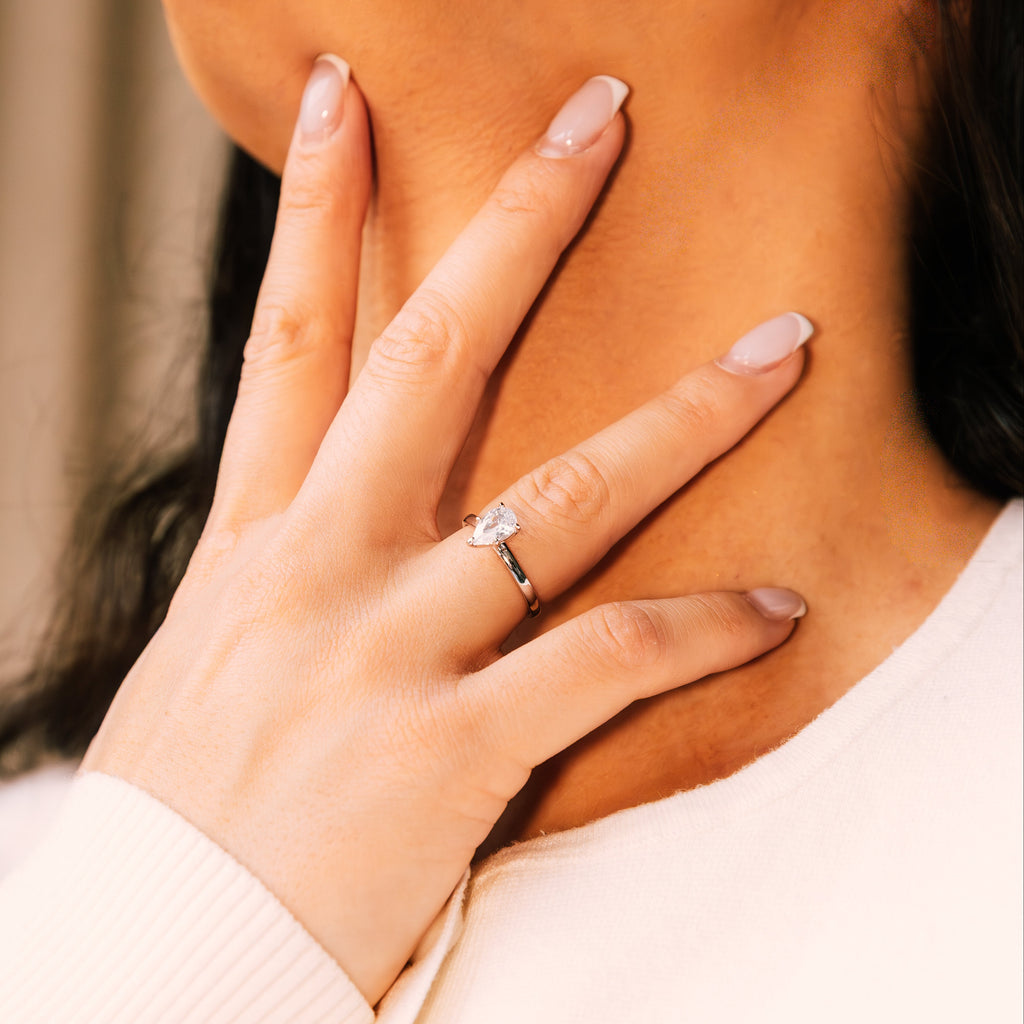 Sola – Pear Cut Solitaire Ring