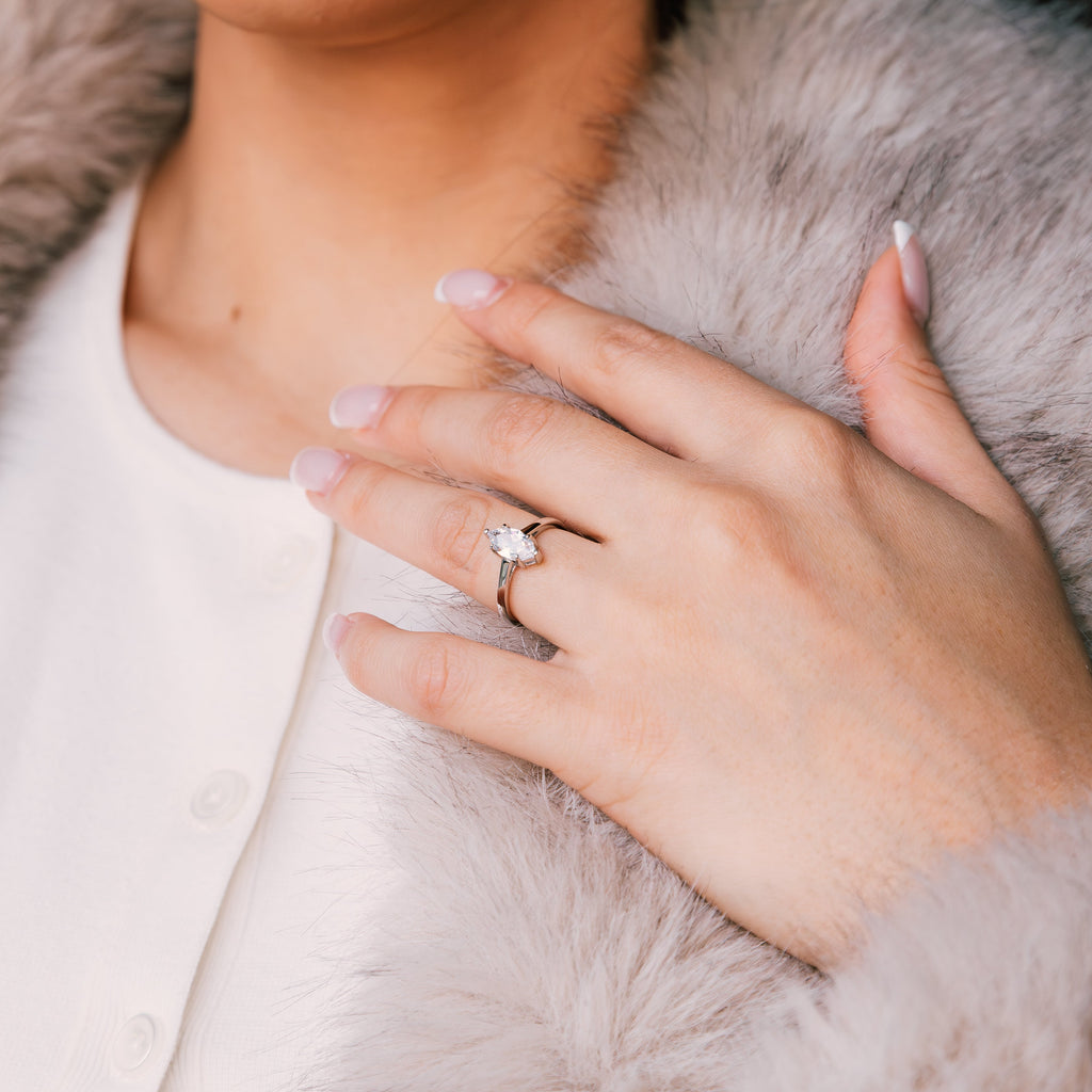Lira – Marquise Cut Solitaire Ring